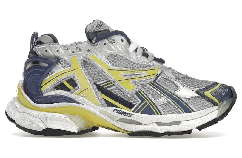Balenciaga Runner White Blue Yellow Grey Black (677403W3RB59174)