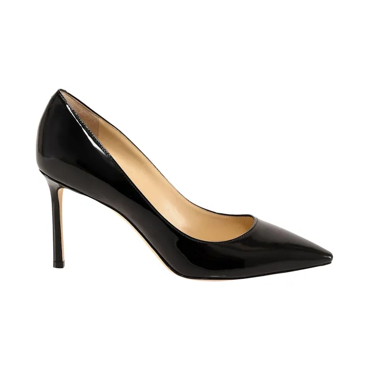 Jimmy Choo Romy 85mm Pump Black Patent Leather (ROMY85PAT#BLACK)