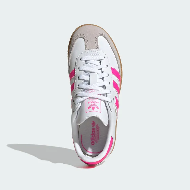 Adidas Samba OG Kids Cloud White / Lucid Pink / Gum (JQ2827)
