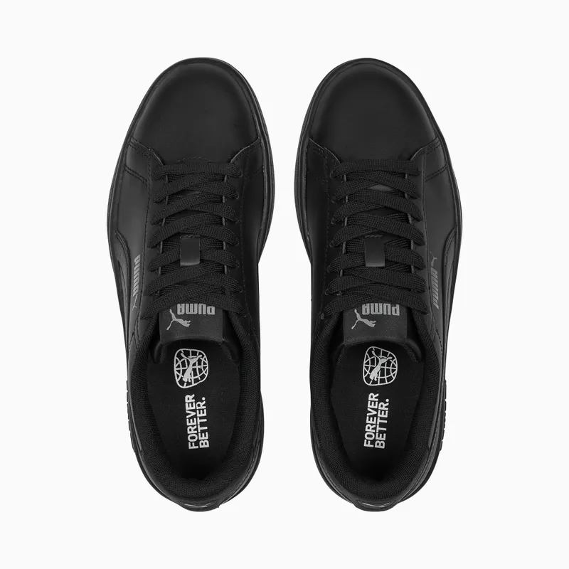 Puma Smash 3.0 Leather Youth Grey/Black (392031-01)
