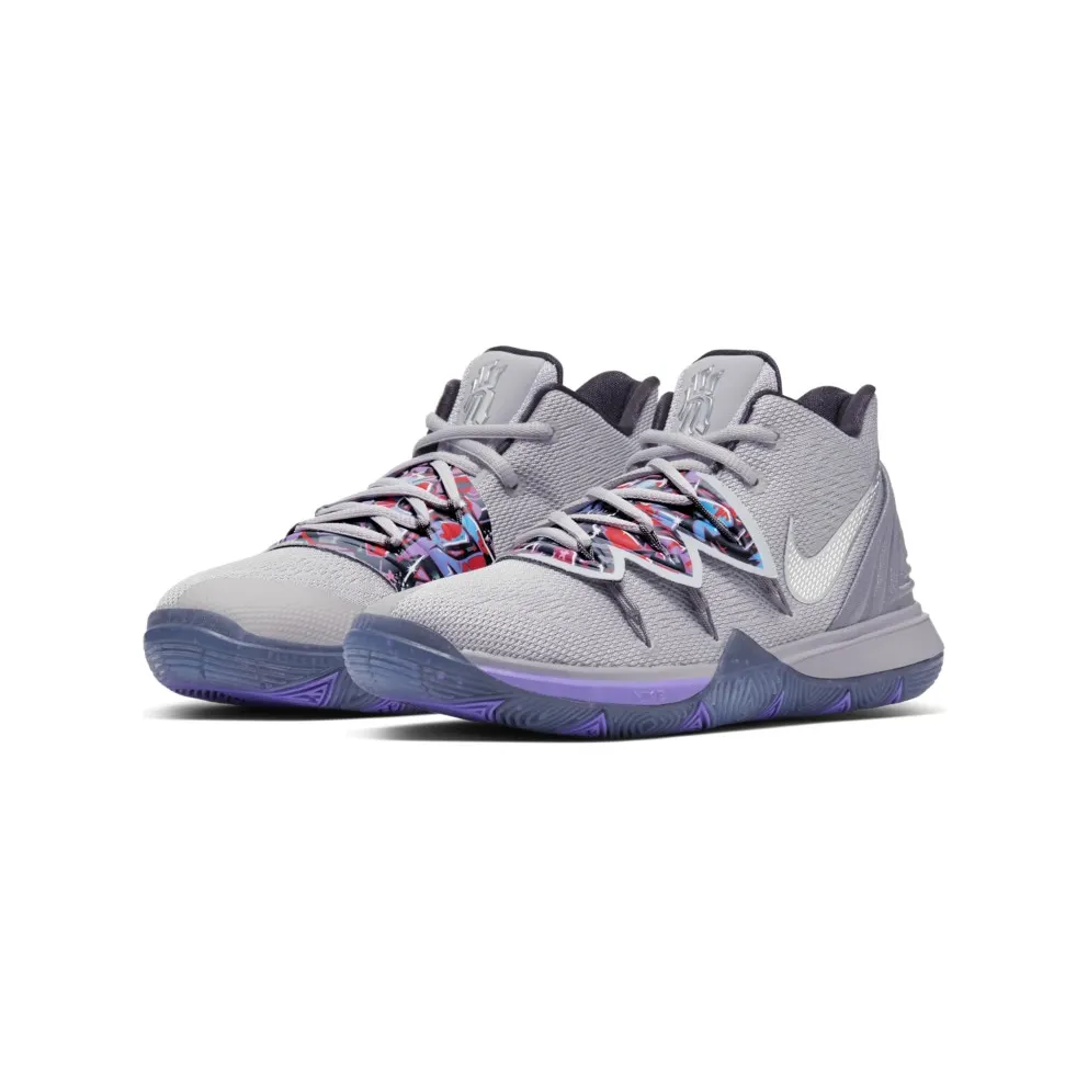 Nike Kyrie 5 Graffiti (GS) Atmosphere Grey/Metallic Silver (AQ2456-001)