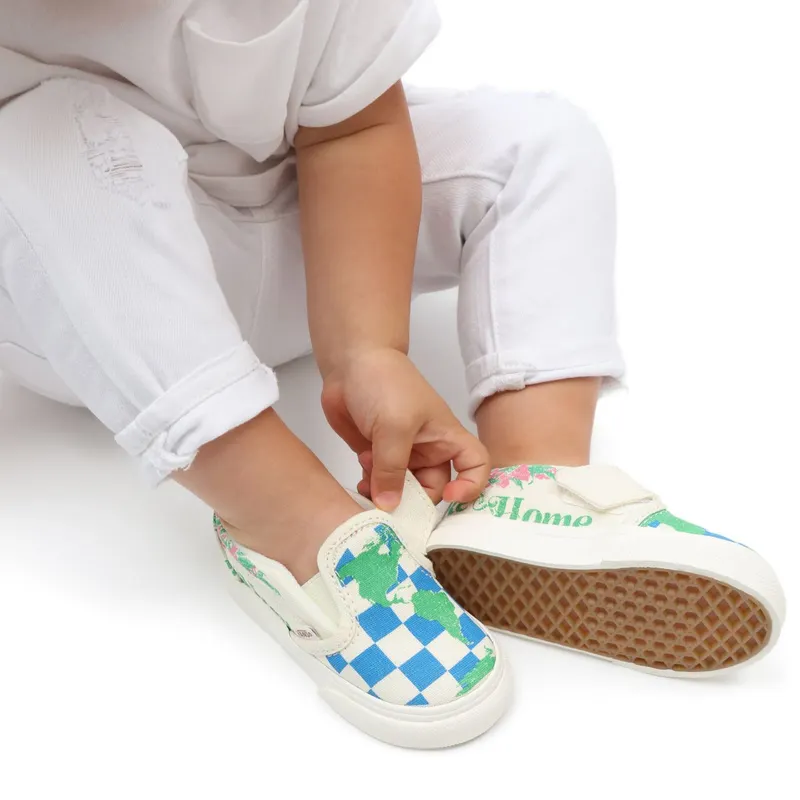 VANS Eco Theory Classic Slip-on Velcro Peuterschoenen Multicolour (VN000UBSAS1)