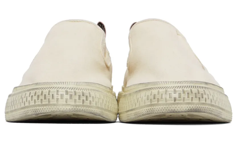 Acne Studios Black Canvas Slip-On Sneakers (AD0377-) (2)