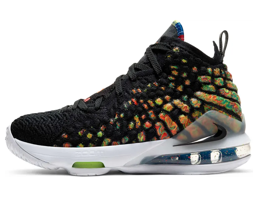 Nike LeBron 17’James Gang’ GS Black/Black/Multi Color (BQ5594-005)