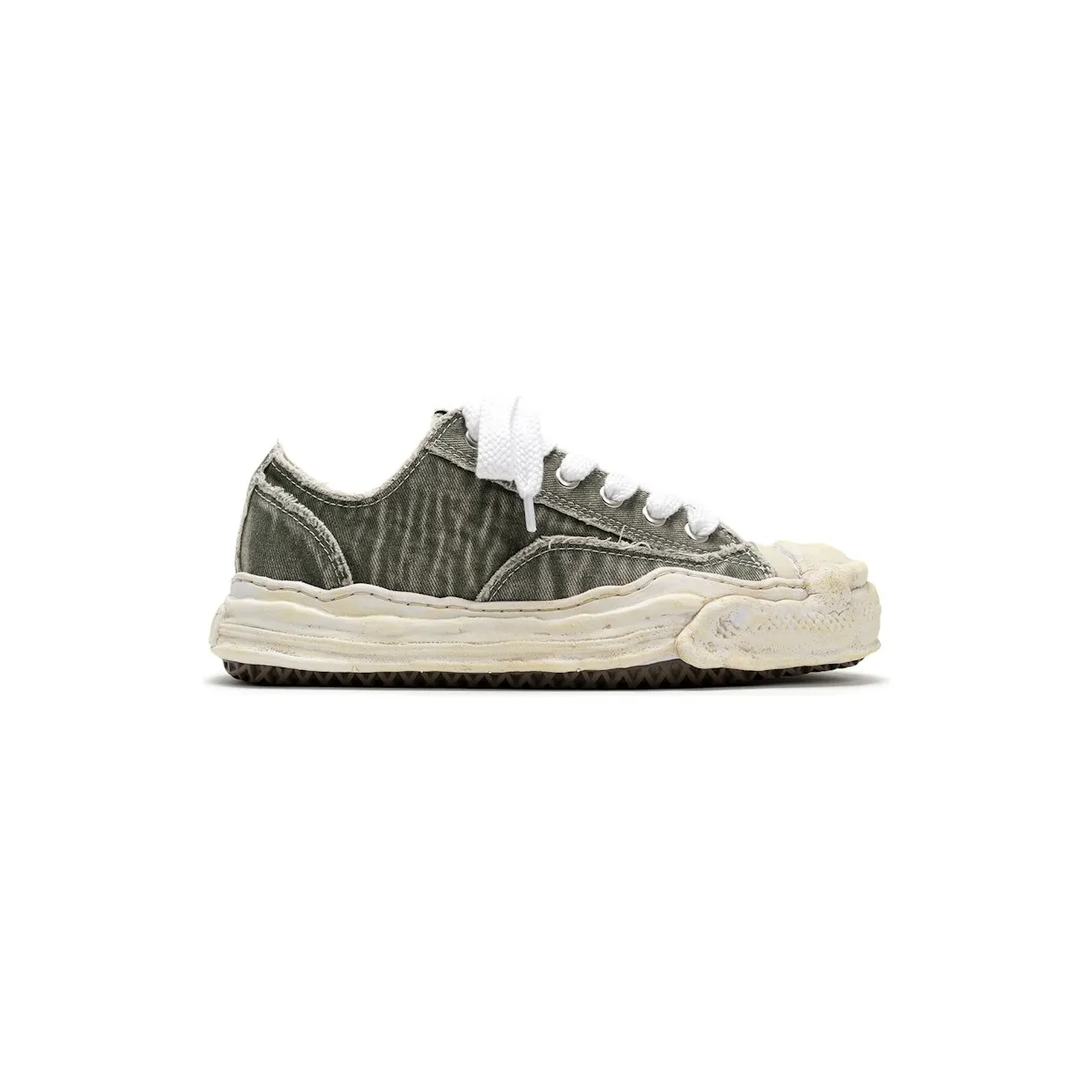 Maison Mihara Yasuhiro Hank OG Sole Bleach-Wash Denim Canvas Low Grey (A15FW731-GRY)