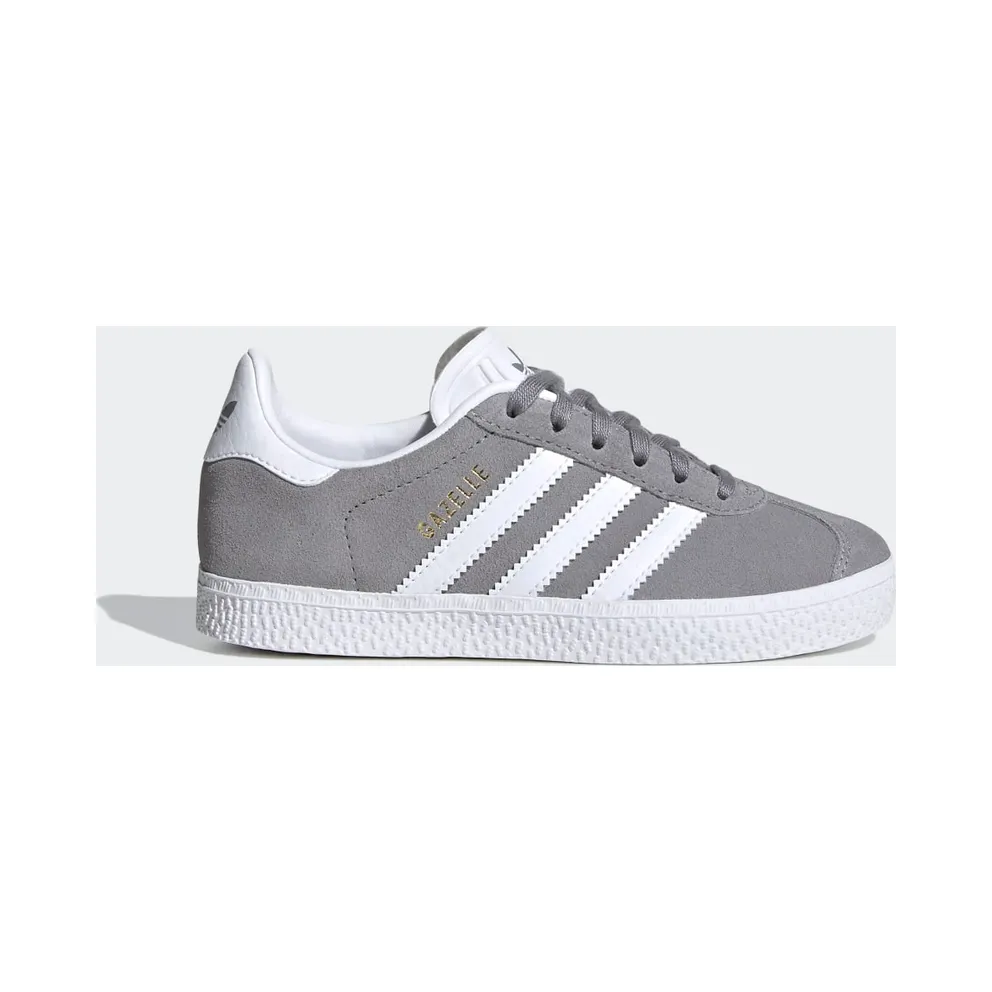adidas Gazelle Schuh Grey Three / Cloud White / Gold Metallic (FW0714)