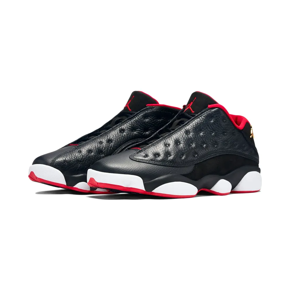 Jordan 13 Retro Low Bred Black/Metallic Gold-University Red-White (310810-027)