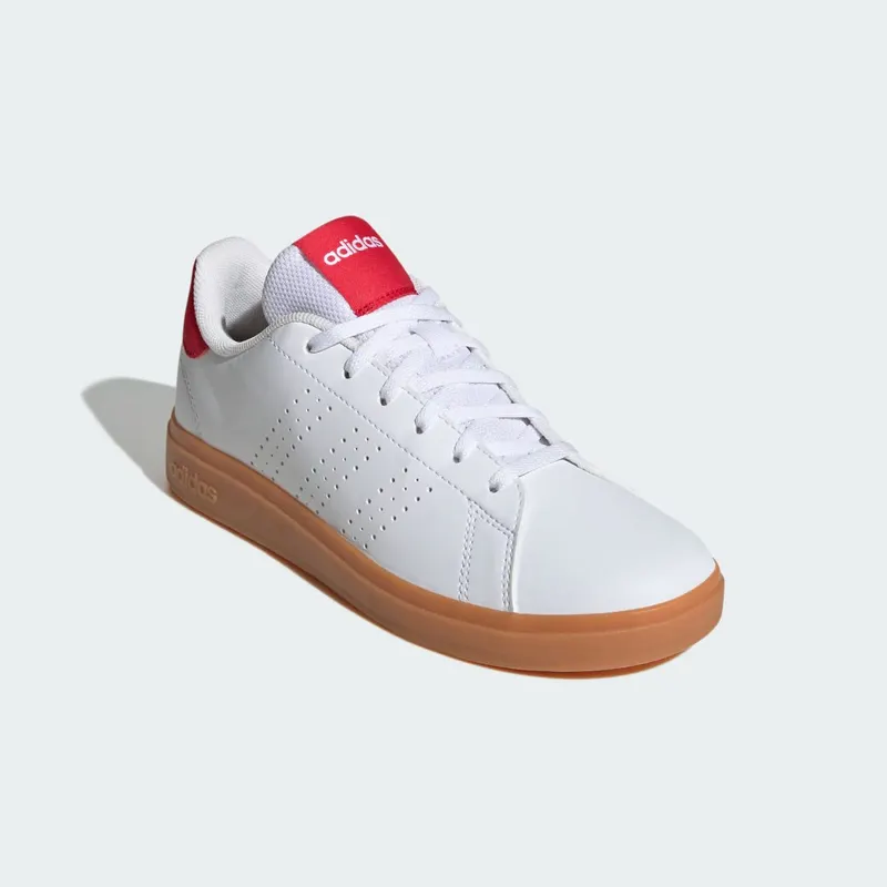 Adidas Advantage Base 2.0 Cloud White / Pure Ruby / Gum (JH9869)