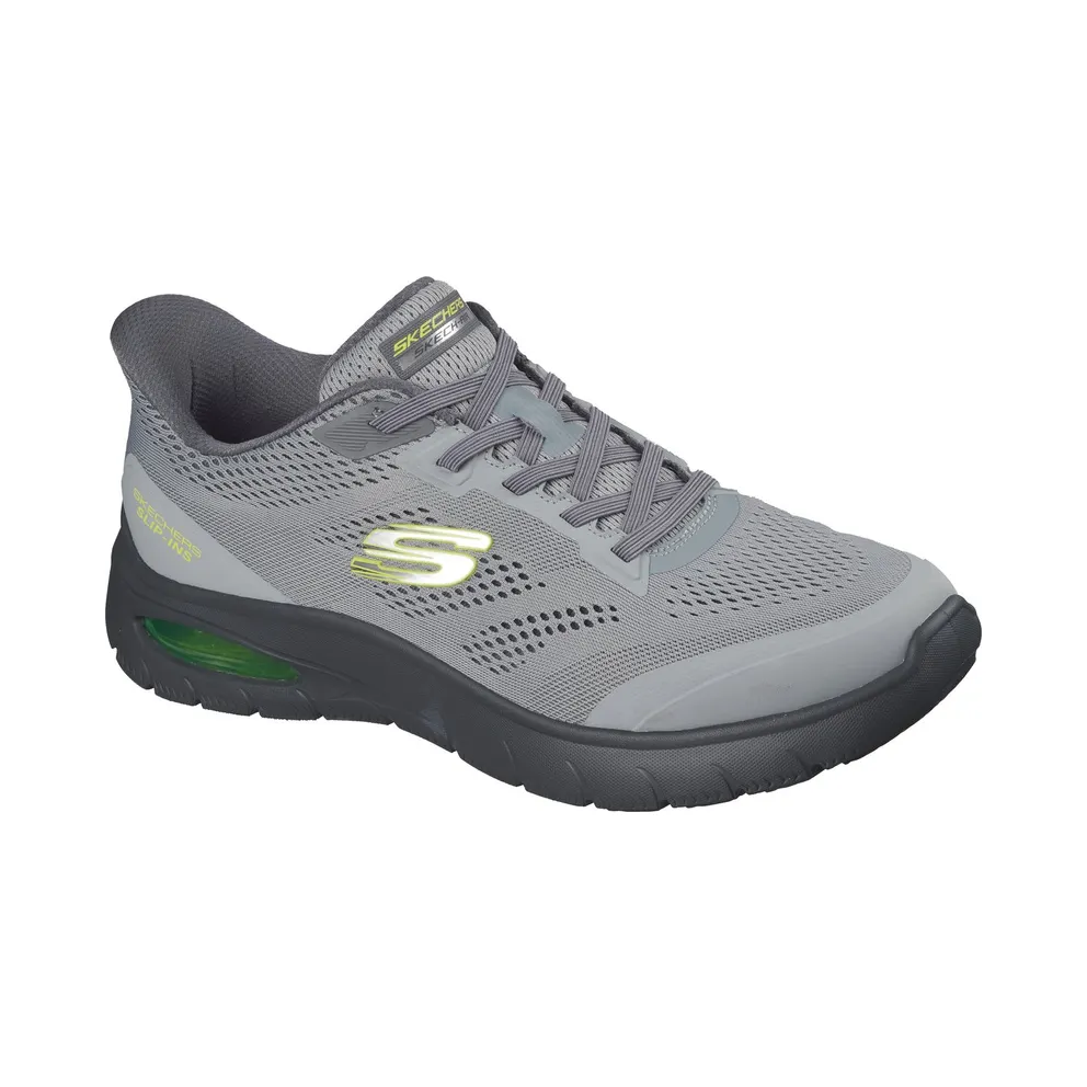 Skechers Slip-ins: Skech-Air Summits Sneaker Houtskool/Limoen