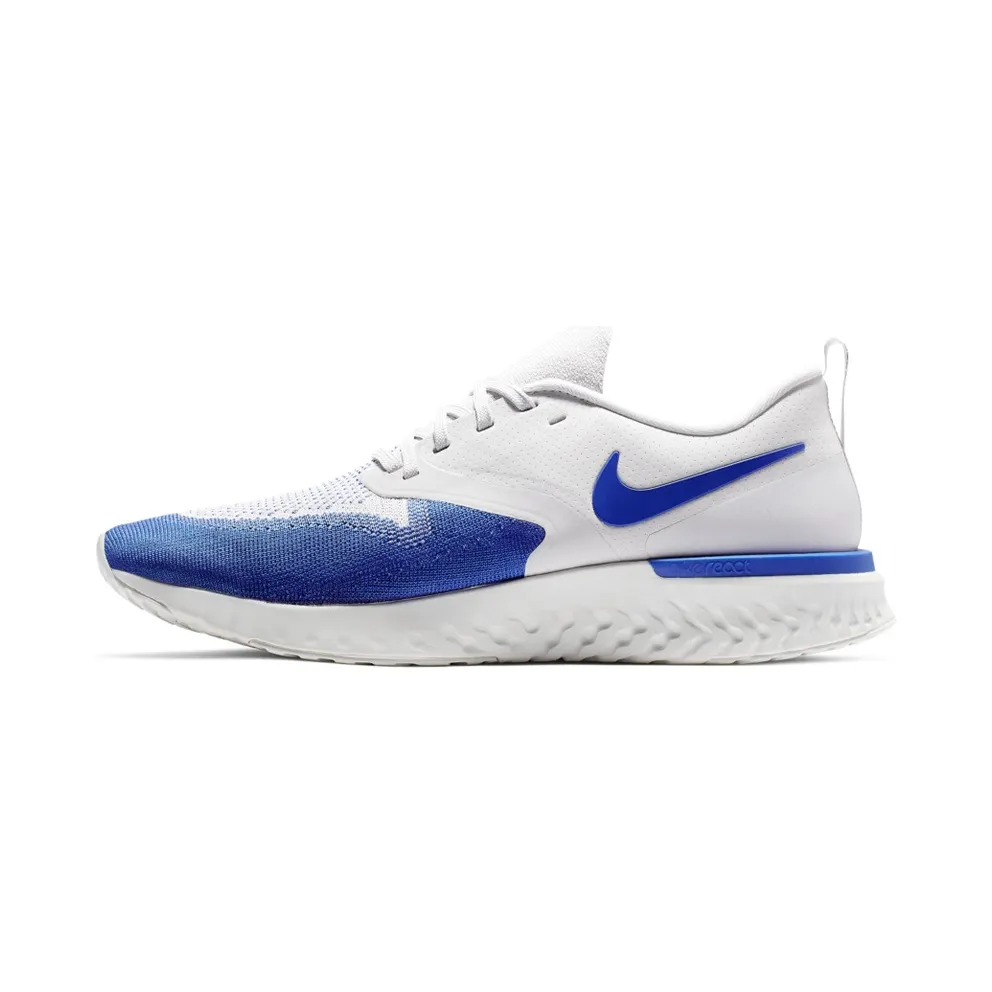 Nike Odyssey React Flyknit 2 Vast Grey Vast Grey Platinum Tint White Game Royal (AH1015-004)