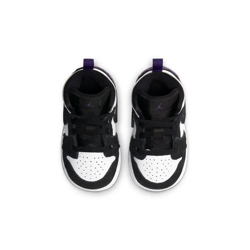 Jordan 1 Mid SE Purple (TD) White/Black-Light Solar Flare Heather-Varsity Purple (BQ6933-105)