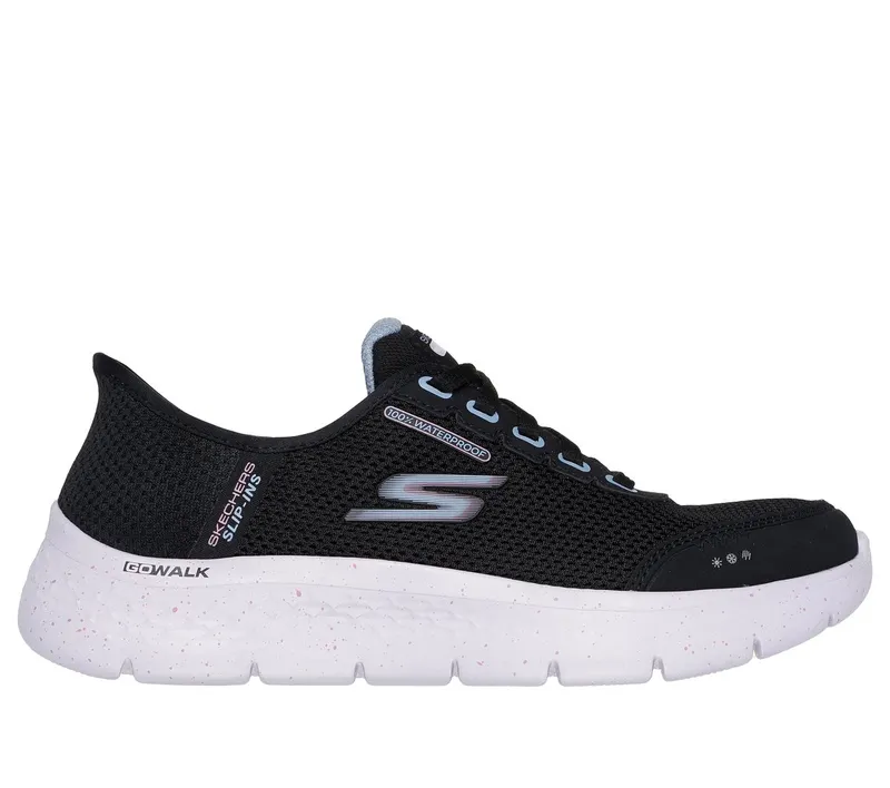 Skechers Slip-ins Waterproof: GO WALK Flex – Clear Creek Sneaker Black/Mauve
