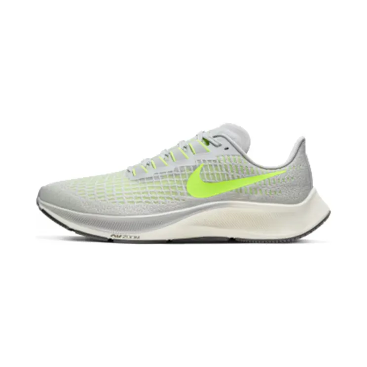 Nike Air Zoom Pegasus 37 “Grey Fog / Smoke Grey / Sail / Volt” (BQ9646-003)