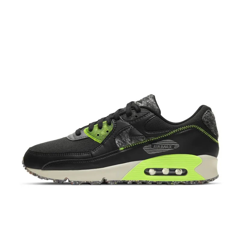 Nike Air Max 90 M2Z2 Black Electric Green Black/Electric Green-Smoke Grey-Light Bone (DD0383-001)