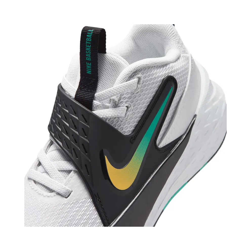 Nike Team Hustle D 12 White Black Emerald Topaz Gold (HF6280-105)