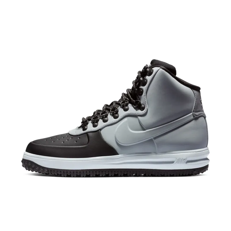 Nike  Lunar Force 1 Duckboot Black Wolf Grey Black/Pure Platinum-Wolf Grey (BQ7930-002)