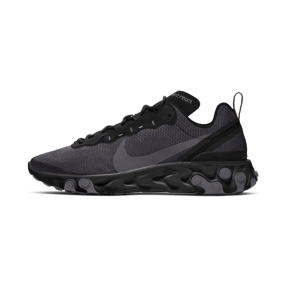 Nike React Element 55 SE “Black / Dark Grey” (CI3831-001)