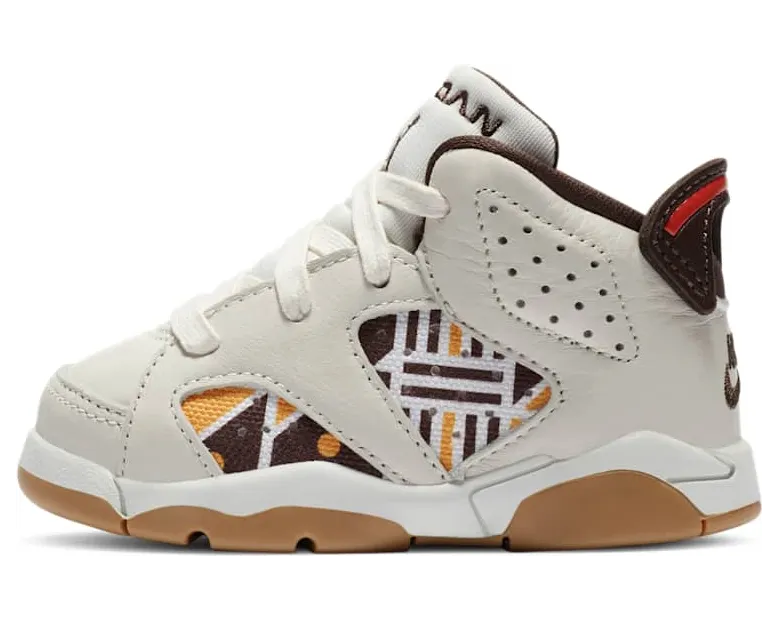 Jordan 6 Retro Quai54 Sail Brown 2020 (TD) “Sail / Team Orange / Gum Light Brown / Baroque Brown” (CZ6508-100)