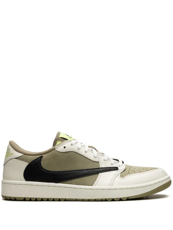 Jordan x Travis Scott Air Jordan 1 Low Golf Sneakers – Weiß (FZ3124)
