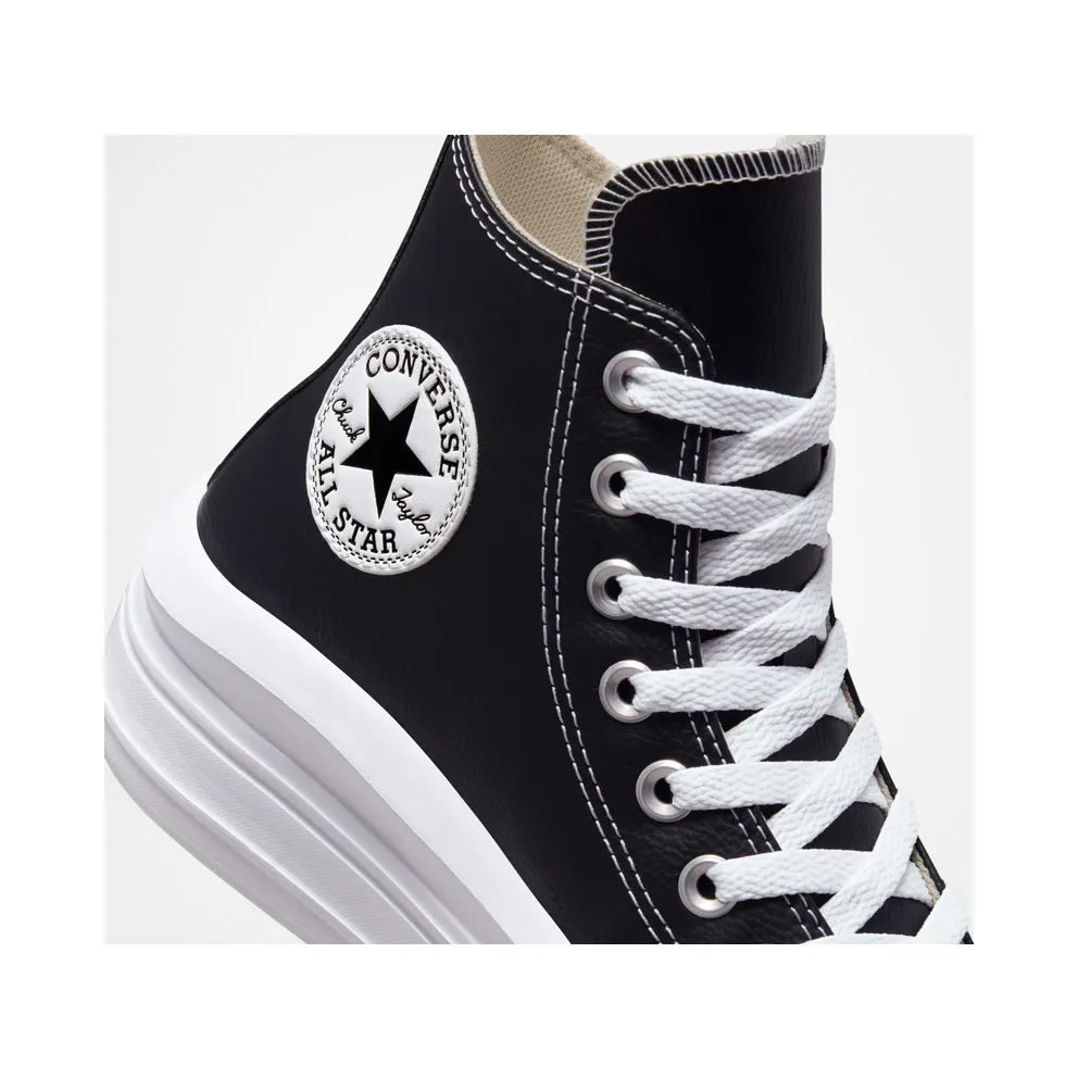 Converse Chuck Taylor All Star Move Platform Foundational Leather Black/White/White