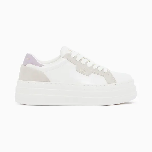 Armani Low Cut Sneakers With Coated And Split Leather Upper (XW003069-AF28692-MZ995)