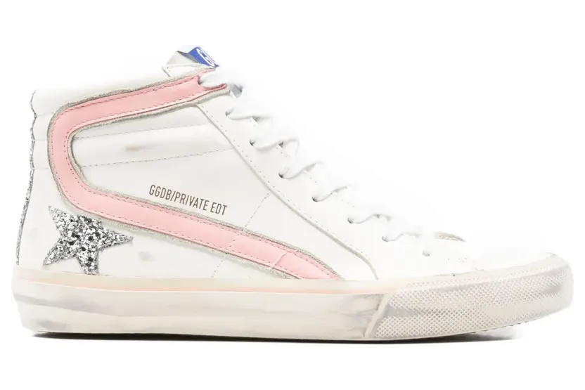 Golden Goose Star Slide met glitters “White” (GWF00115F004983)