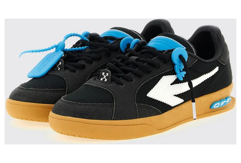 Off-White End Of Play Mesh And Leather Sneakers Black (OMIA2ALS26FAB0011068)