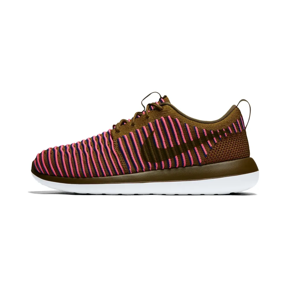 Nike Roshe Two Flyknit Olive Racer Pink (844929-300)