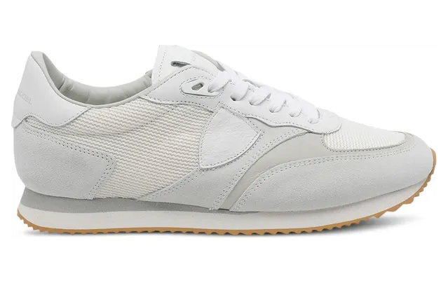 Philippe Model Blville Suede Low “White/Grey” (BVLU W011)
