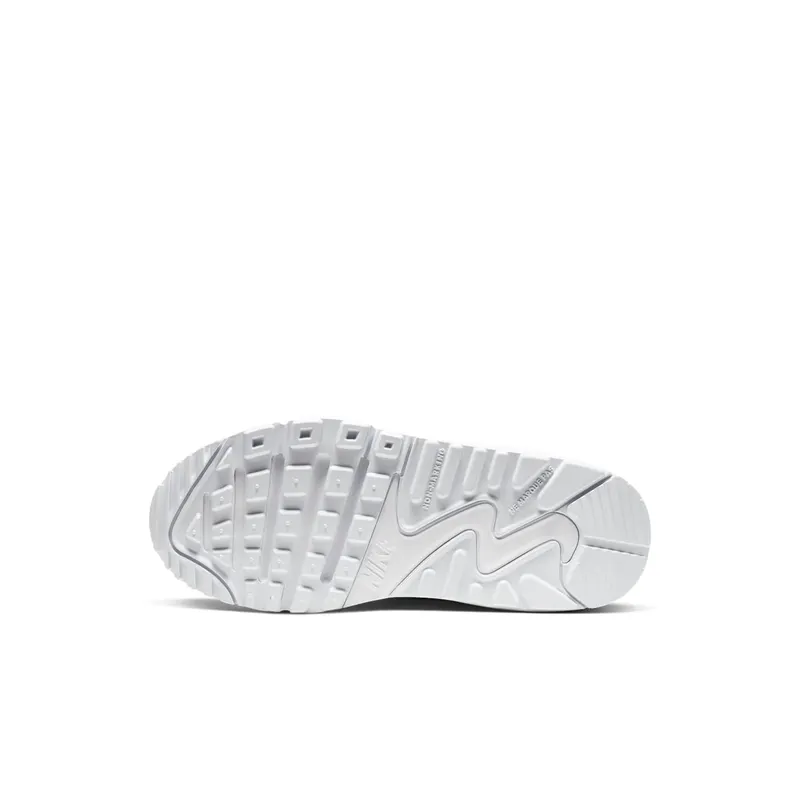 Nike Air Max 90 White (PS) White/Metallic Silver/White (CD6867-100)