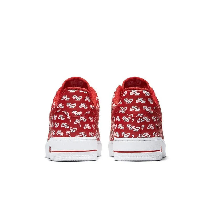 Nike Air Force 1 Low All Over Logo Red University Red/University Red-White (AH8462-600)