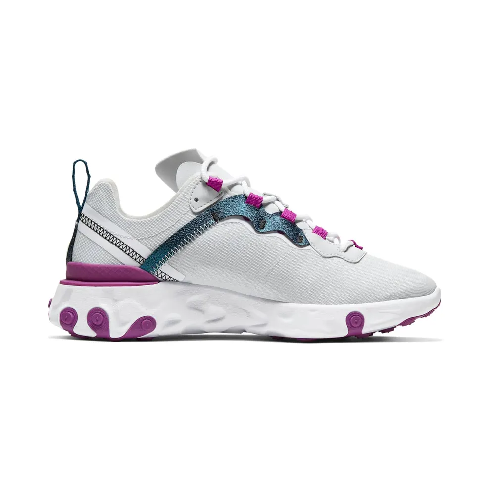 Nike React Element 55 Photon Dust (W) Photon Dust/Vivid Purple-White-Valerian Blue (CN3591-002)