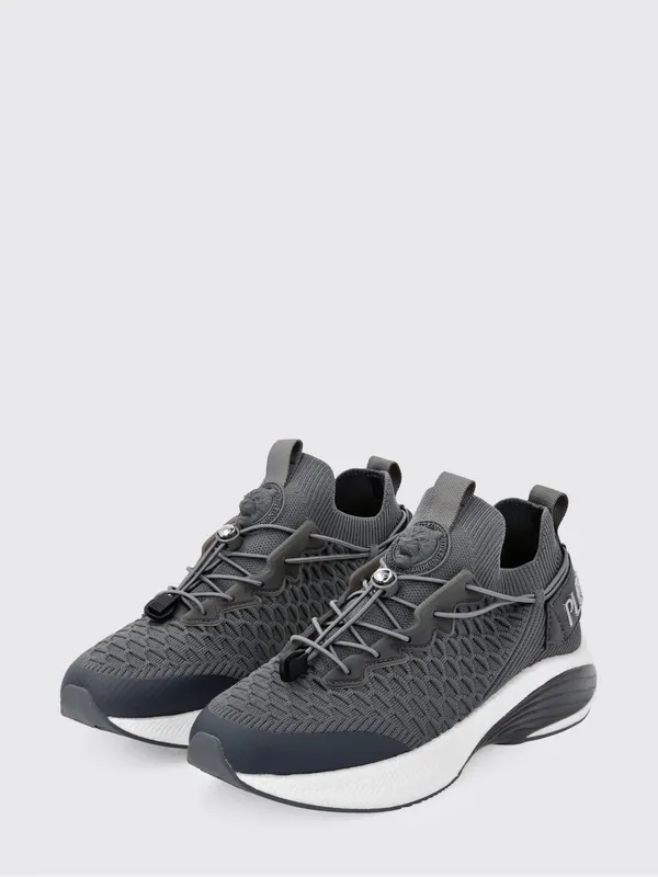 Plein Sport Crochet Knit Sneakers Grey (SAESUSC0751STE003N72)
