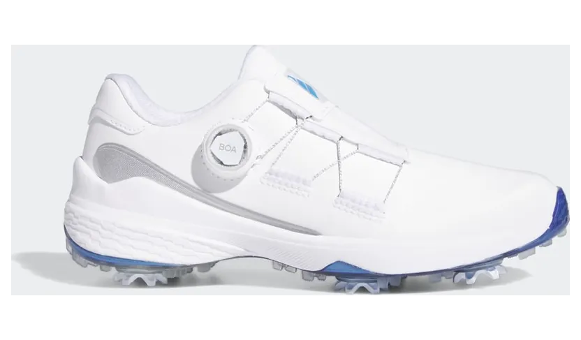 adidas ZG23 BOA Lightstrike Golfschoenen Cloud White / Blue Fusion Met. / Silver Metallic (GZ2171)