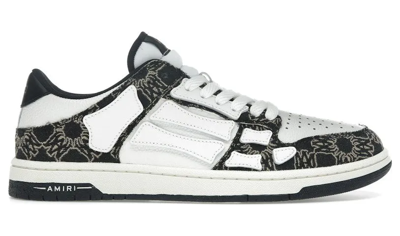 AMIRI Skel Top Low White Black Quad Monogram Print (AMFOSR1111)