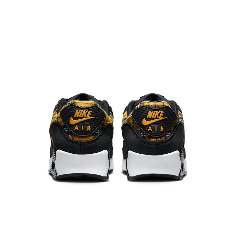 Nike Air Max 90 Womens “Black Yellow Ochre Plaid” (IR5598-001)