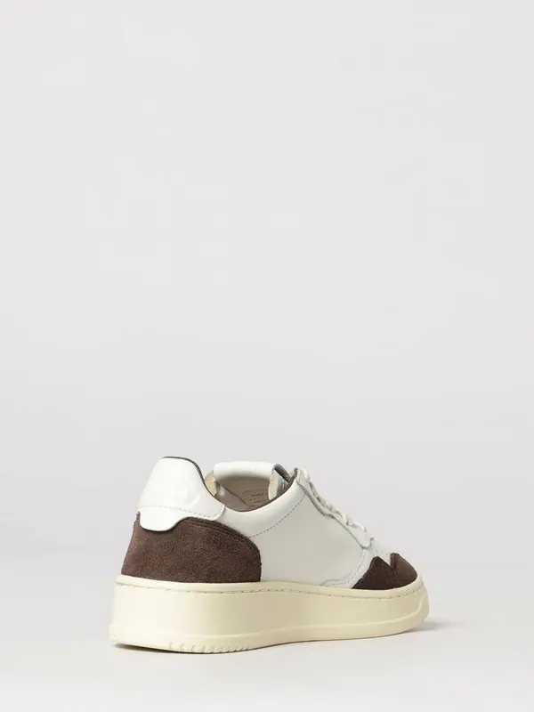 Autry Medalist Low Bicolor Leather Sneakers with Perforated Toe White 1 (AULWFT19) (2)