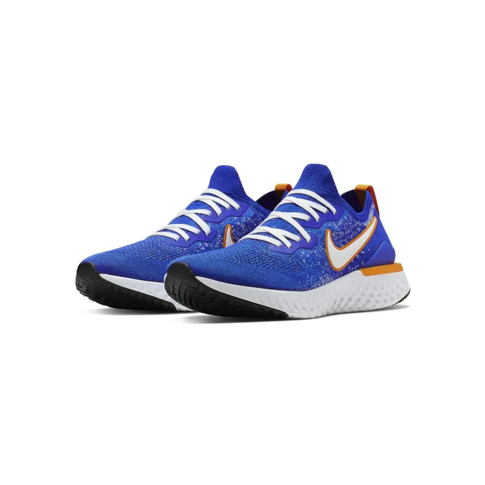 Nike Epic React Flyknit 2 Racer Blue Racer Blue Black Orange Peel White (CJ5228-400)