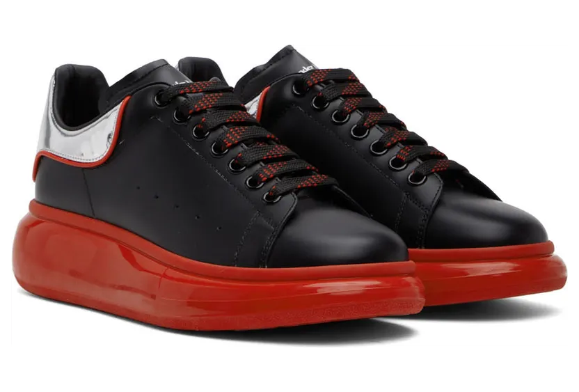 Alexander McQueen Black Oversized Sneakers (705068WIBNZ) (4)