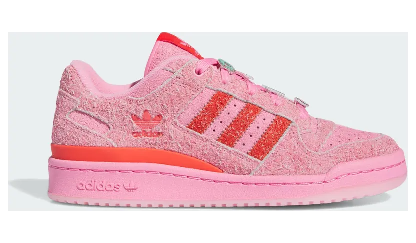 adidas Forum Low CL The Grinch Bliss Pink F22 / Bright Red / Bright Red (ID8895)