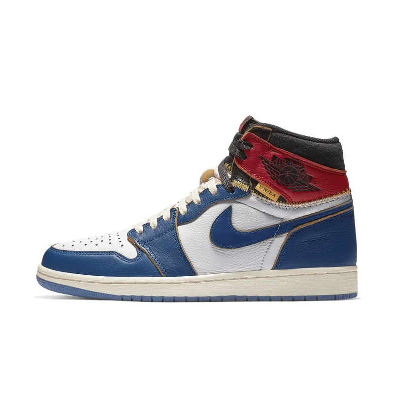 Jordan 1 Retro High Union Los Angeles Blue Toe White/Storm Blue-Varsity Red-Black (BV1300-146)