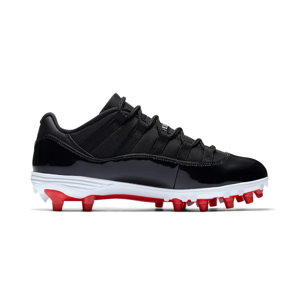 Jordan 11 Retro Low Cleat Bred Black/University Red-White (AO1560-010)