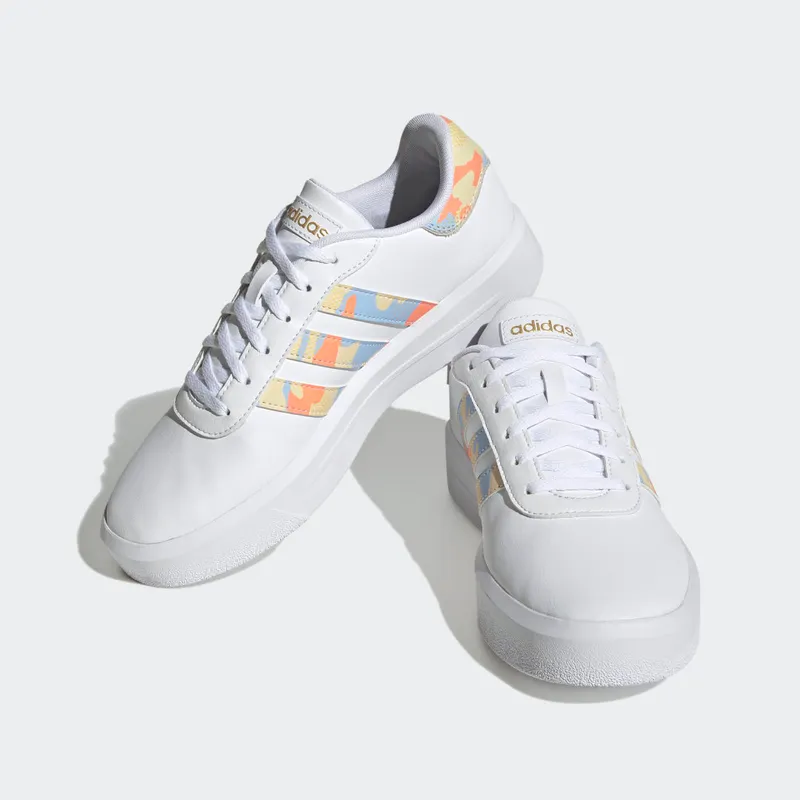 Adidas Court Platform Cloud White / Cloud White / Blue Dawn (H06298)