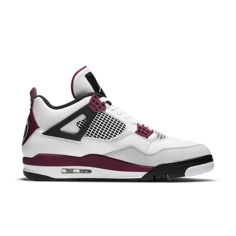 Jordan 4 Retro PSG Paris Saint-Germain White/Black-Metallic Gold-Bordeaux (CZ5624-100)