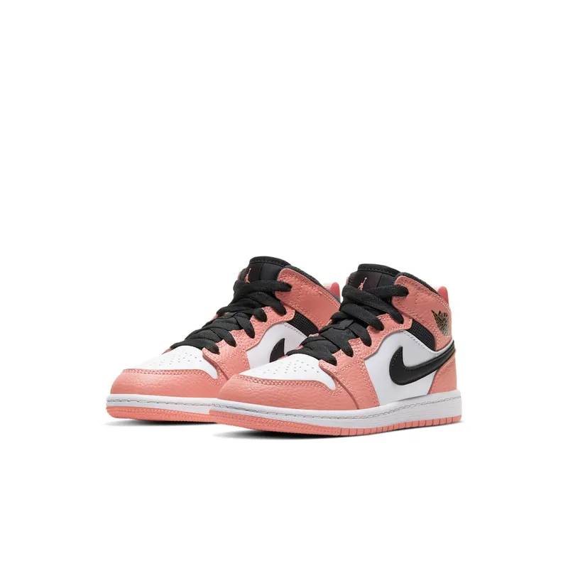 Jordan 1 Mid Pink Quartz (PS) Pink Quartz/Dark Smoke Grey-White (640737-603)