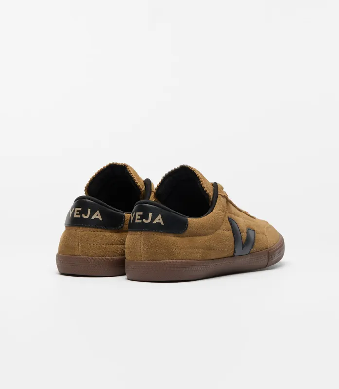 Veja Panenka Quilted Suede with Contrast Logo Camel (FU0320899)