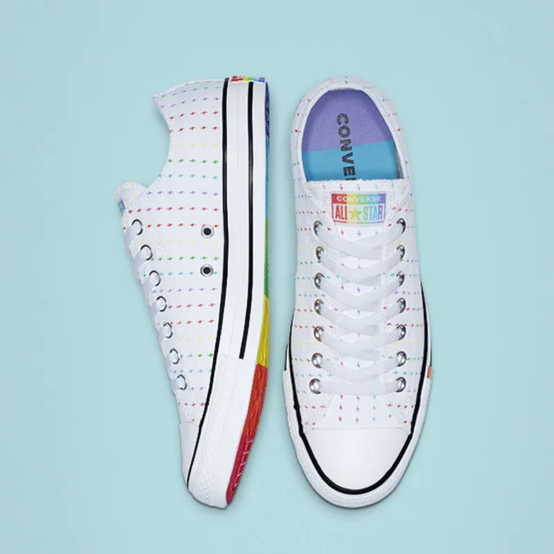 Converse Chuck Taylor All Star Ox ‘Pride Pattern’ White/Multi/Black (165717C)