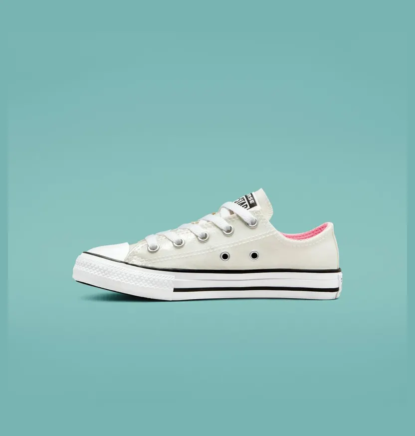 Converse Chuck Taylor All Star Glitter Zilver/roze/wit (A00924C)