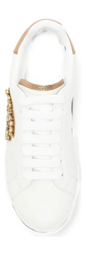 Dolce & Gabbana Crystal-embellished DG Logo “White” (CK2467 A3S62 8G022) (3)