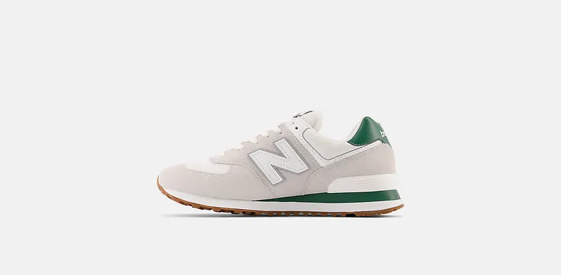 New Balance Gray & White 574 (ML574TD2)